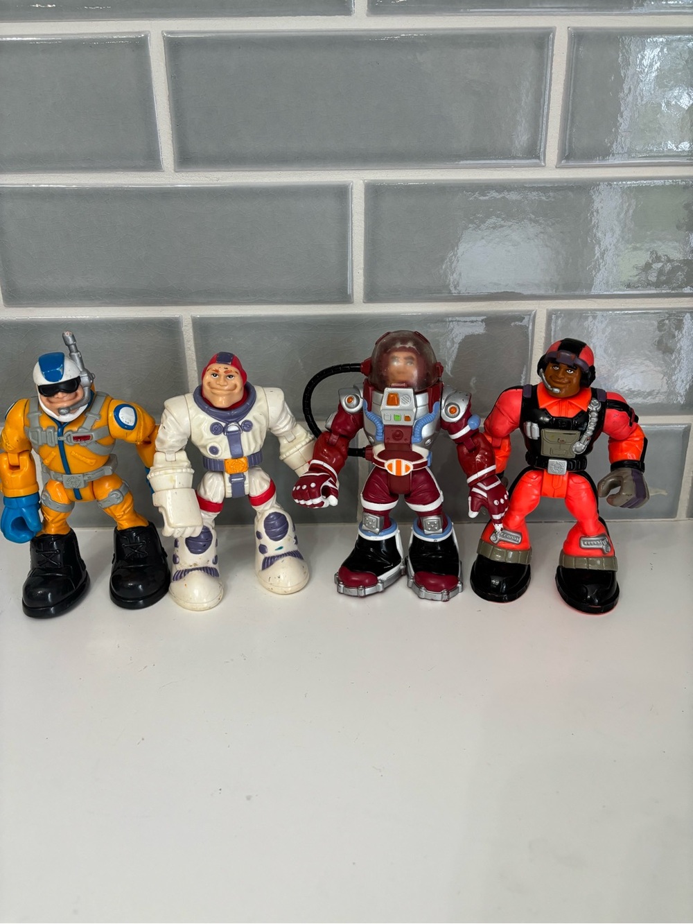 vintage 6-inch Fisher-Price Rescue Heroes action figures
